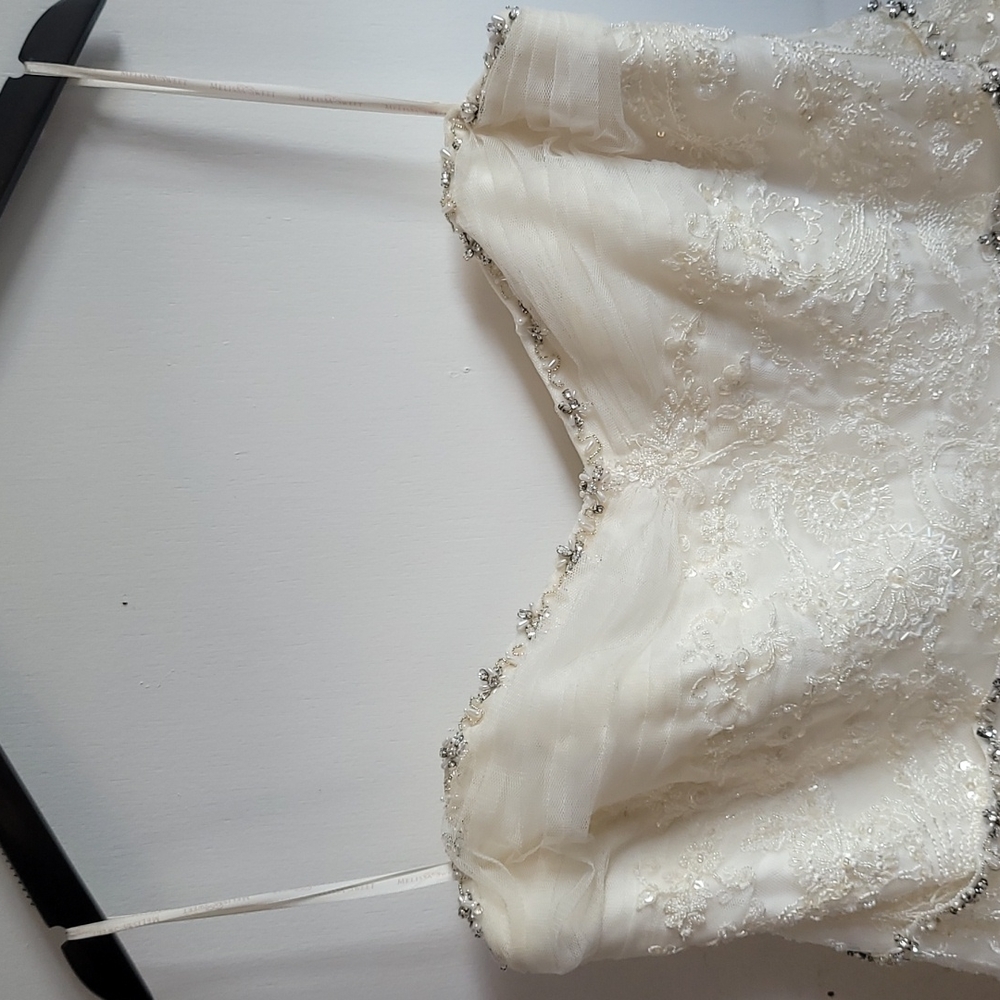 David's Bridal ivory wedding dress - Picture 4 of 8